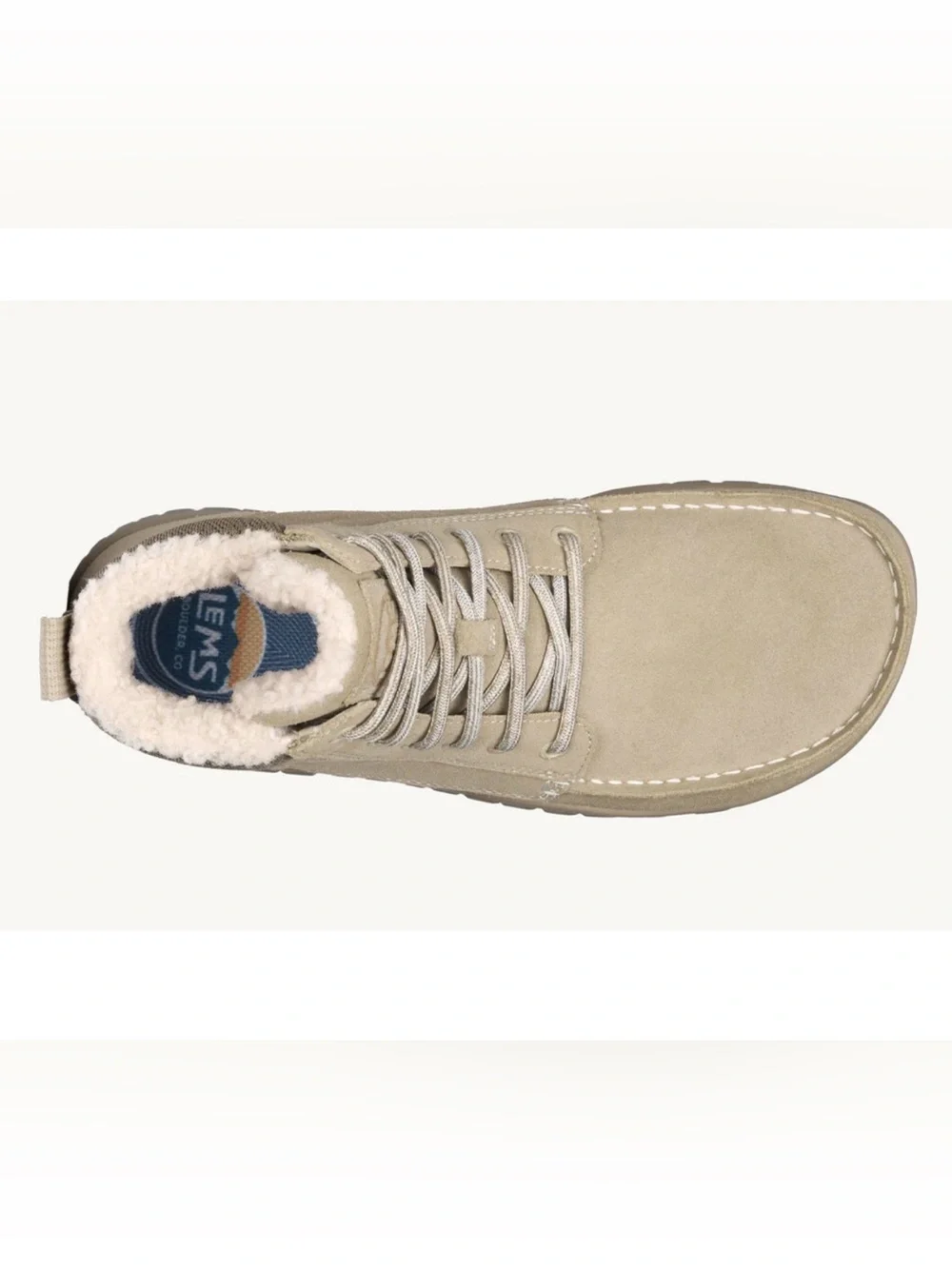Lems Telluride Leather Lace-Up Boots in Limestone